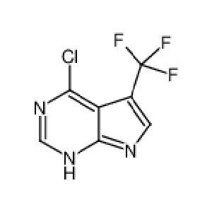 4-Chlor-5-(trifluormethyl)-7H-pyrrolo[2,3-d]pyrimidin CAS-Nr.: 1211520-73-8